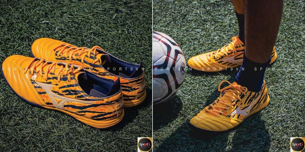Giày đá bóng Mizuno Morelia Neo III Pro AS Vàng Đen